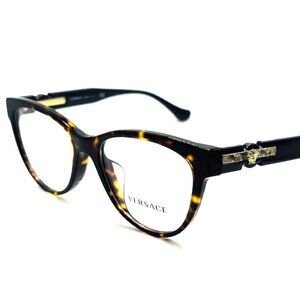 NEW ORIGINAL VERSACE VE3304-F 108 Havana Women's Eyeglasses 53mm 18 140